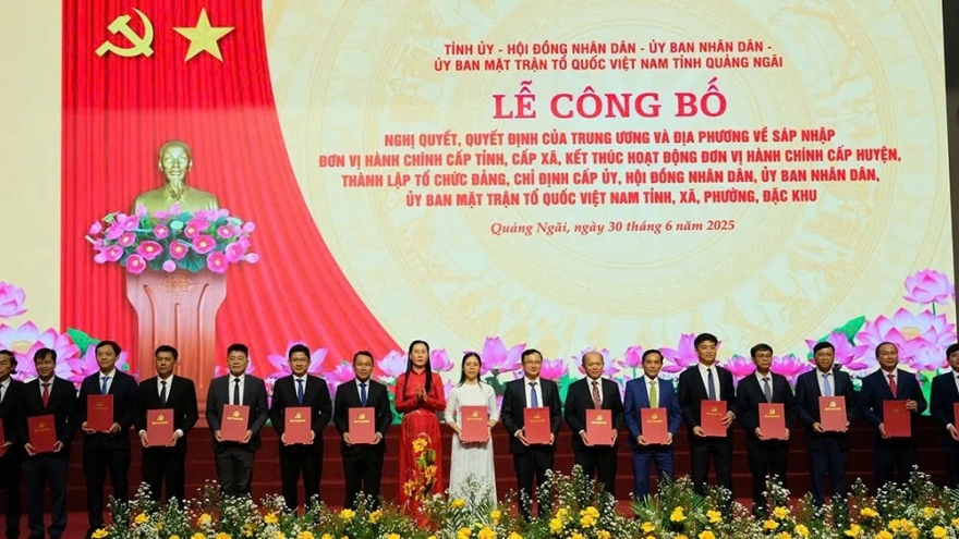 Danh sách Ban Chấp hành Đảng bộ tỉnh Quảng Ngãi sau sáp nhập